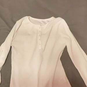 White Long Sleeve Women's Top